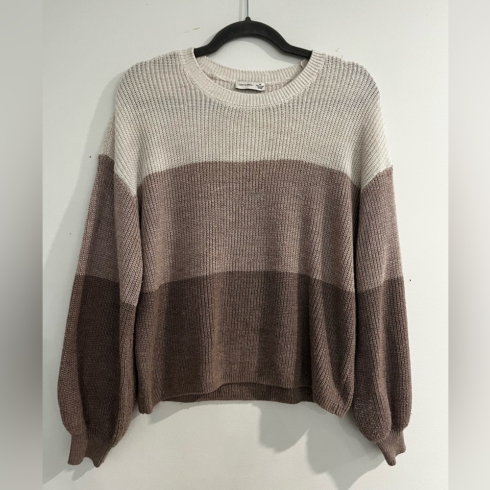 Gentle Fawn colour block knit sweater
